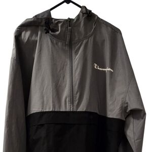Champion Gray and Black Windbreaker